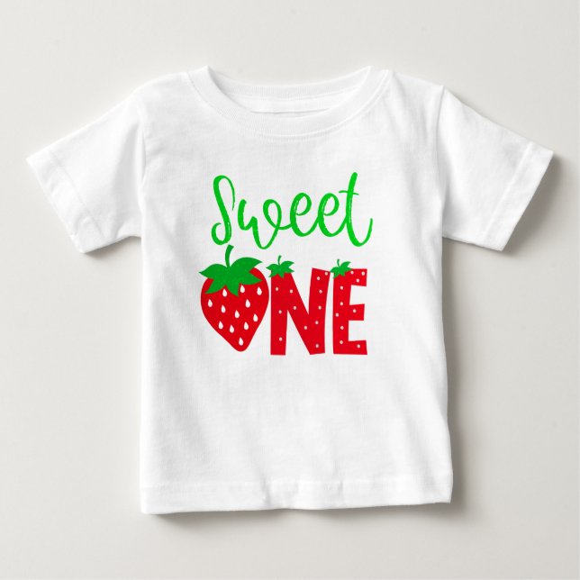 Sweet One 1st Birthday Baby T-Shirt (Front)