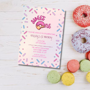 Sweet One 1st Birthday Invitation
