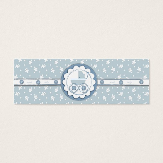 Sweet One Boy Skinny Gift Tag (Front)