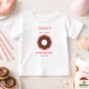 Sweet One Donut 1st Birthday Party   Cute Donut  Baby T-Shirt