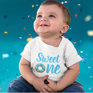 Sweet One Doughnut 1st Birthday Baby T-Shirt