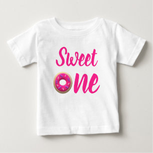 Sweet One Doughnut 1st Birthday Baby T-Shirt