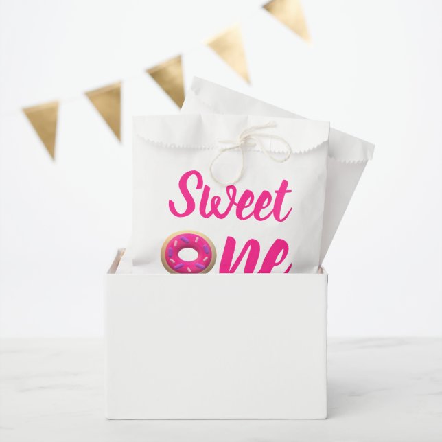 Sweet One Doughnut 1st Birthday Favour Bags (Party)