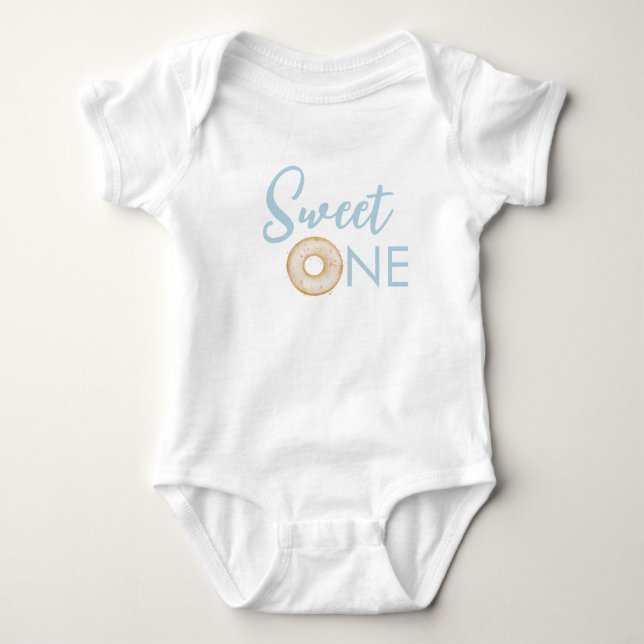 Sweet One Doughnut 1st Birthday Party Outfit Baby Bodysuit (Front)