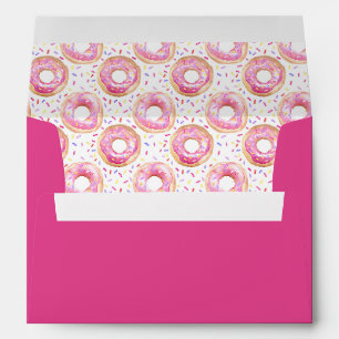 Sweet One Doughnut Pink Sprinkle Party Mailer Envelope