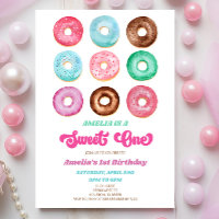 Sweet One Doughnut Sprinkles 1st Birthday Party