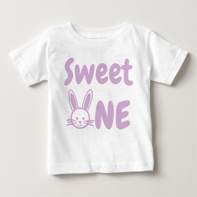 Sweet One Easter 1st Birthday Baby T-Shirt (Front)