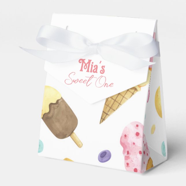 Sweet One Favour Box (Front Side)