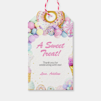 Sweet One First Birthday Favor Tags | Pastel Candy