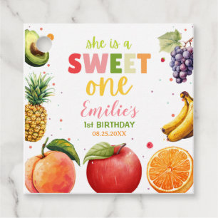 Sweet One Fruit 1st Birthday Bash, Summer Party Favour Tags