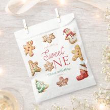 Sweet One Gingerbread Cookie 1st Birthday Party