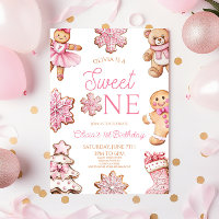 Sweet One Gingerbread Cookie 1st Birthday Party