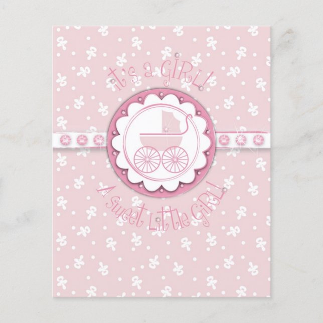 Sweet One Girl Advice Card (Front)