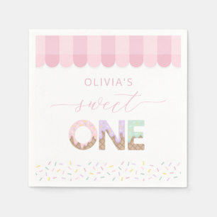 Sweet One Ice Cream Birthday Napkins