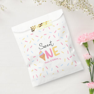 Sweet One Ice Cream First 1st Birthday Party Favour Bags