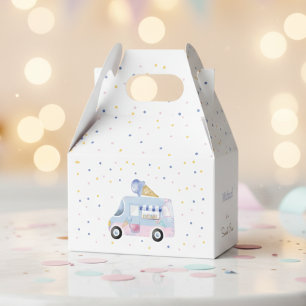 Sweet One ice cream truck first birthday Favour Box