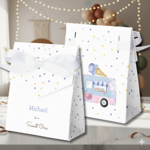 Sweet One ice cream truck first birthday Favour Box