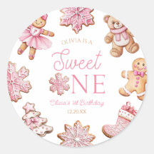 Sweet One Pink Gingerbread 1st Birthday Party