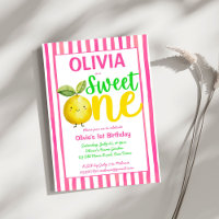 Sweet one pink lemonade birthday party
