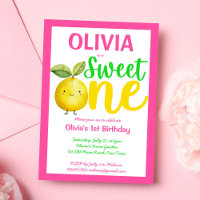 Sweet one pink lemonade birthday party
