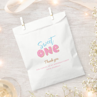 Sweet One Sprinkles Doughnut 1st Birthday Party Favour Bags