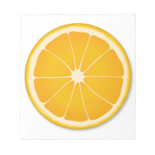 Sweet Orange Citrus Planner Essentials Notepad