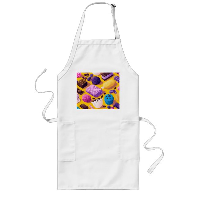 Sweet Order in Color Long Apron (Front)
