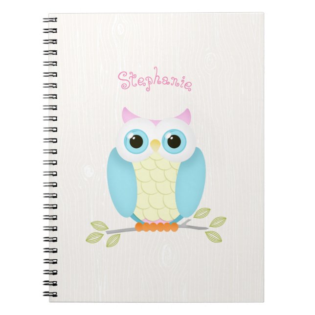 Sweet Owl Birthday Notebook (Front)