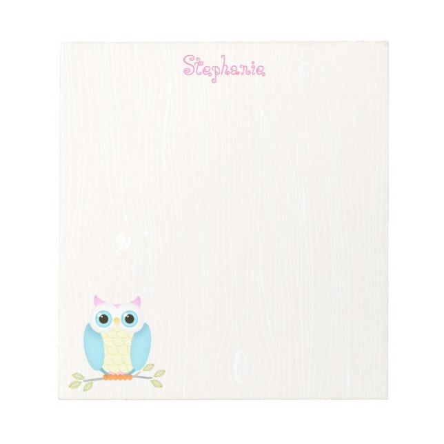 Sweet Owl Notepad (Front)