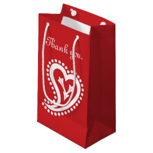 Sweet Paisley Hearts in Cherry Gift Bag