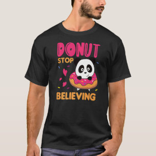 Sweet Panda Animals In Doughnut Sweet Pastry Pand T-Shirt