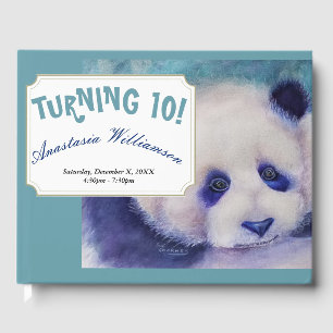 SWEET PANDA BEAR TURNING 10 GUEST BOOK