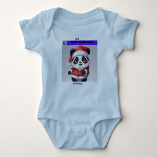 Sweet Panda Christmas Baby Clothes Writable Baby Bodysuit