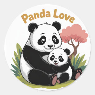 Sweet Panda Love Back To School Stickers