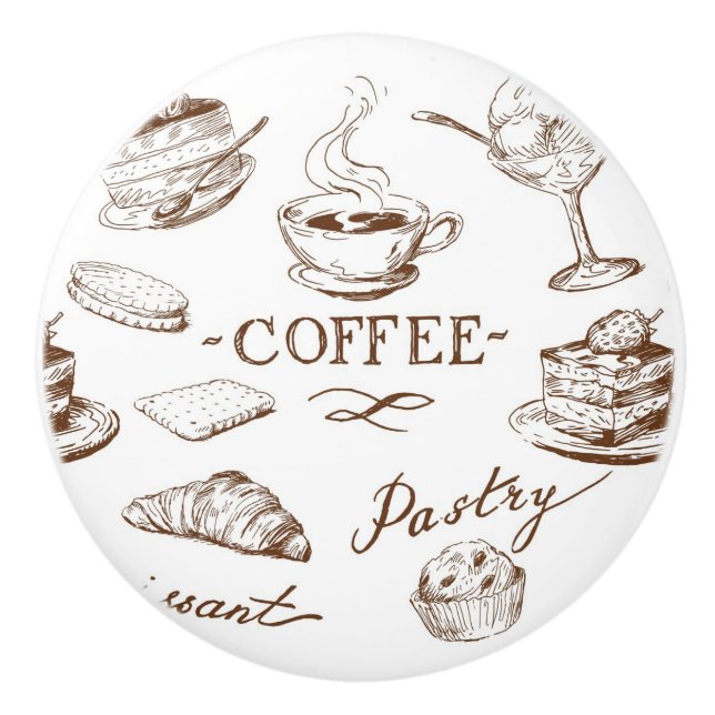 Sweet paper ceramic knob (Front)