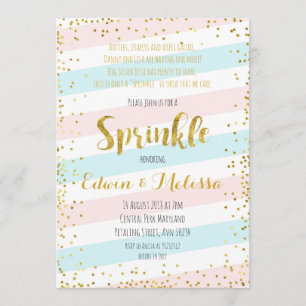 Sweet Pastel Baby Sprinkle Invitationbaby,shower,s Invitation