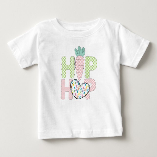 Sweet Pastel Hip Hop 1st Easter Baby T-Shirt (Front)