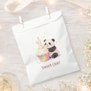 Sweet Pastel Panda Baby 1st Birthday Favour Bags