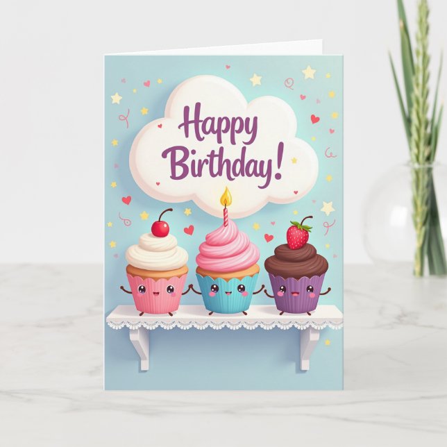Sweet Pastry Birthday Card (Front)