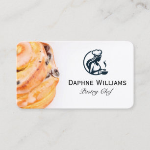 Sweet Pastry Chef Logo Business Card