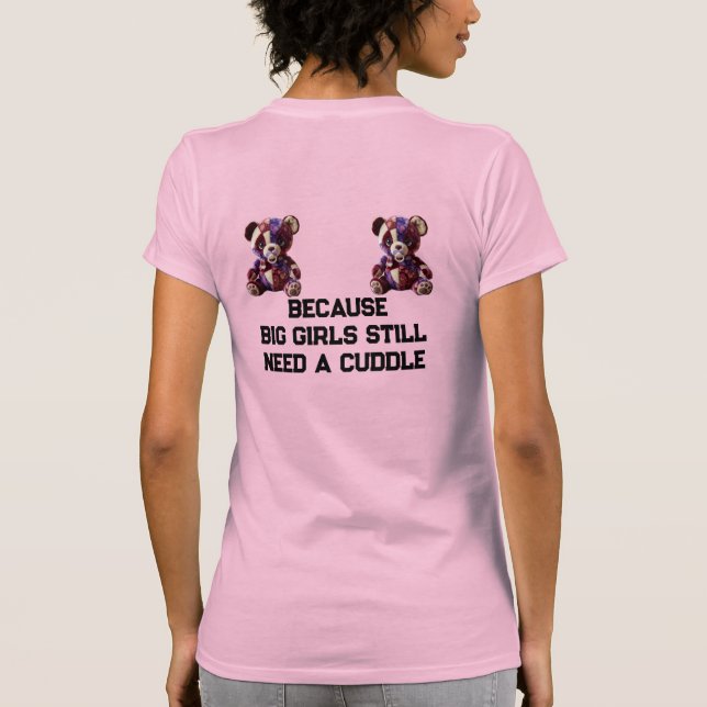 Sweet patchwork snuggle Bear T-Shirt (Back)