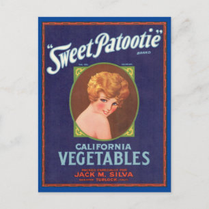 Sweet Patootie Brand Postcard