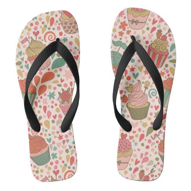 Sweet pattern jandals (Footbed)