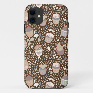 Sweet  pattern made of tasty cupcakes Case-Mate iPhone case