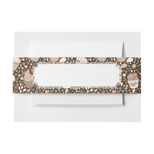 Sweet pattern made of tasty cupcakes invitation belly band