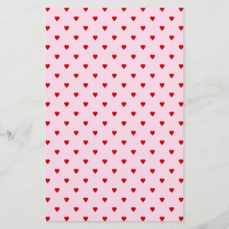 Sweet pattern of red hearts on pink. flyer