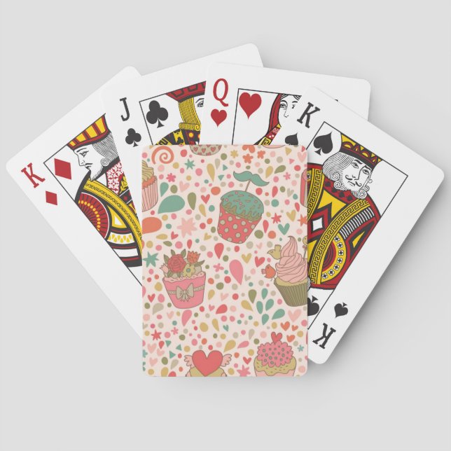 Sweet pattern playing cards (Back)