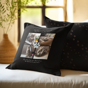 Sweet Paw Prints Personalised Pet Memorial Photo Cushion