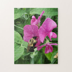 Sweet pea and bee puzzle