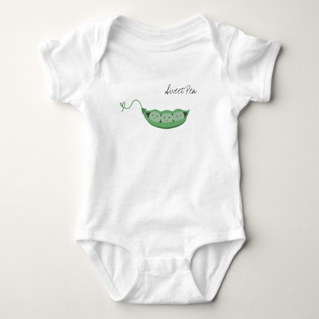 Sweet Pea Baby Bodysuit (Front)